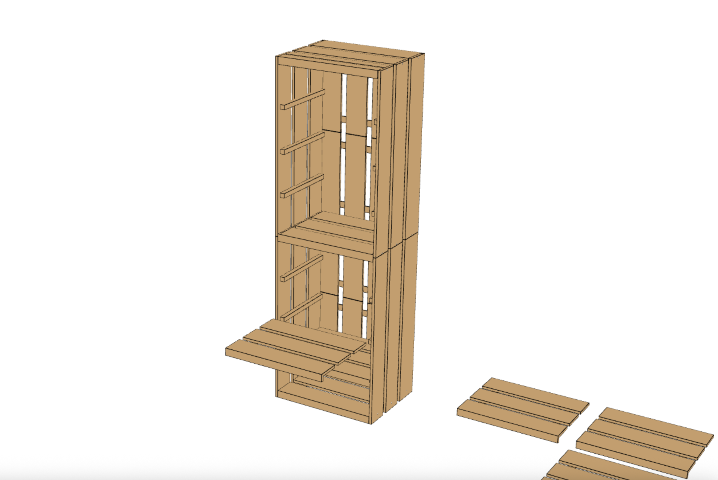 Interactive 3D product assembly explainer for furniture and DIY assembly instructions